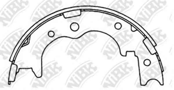 Комплект тормозных колодок, стояночная тормозная система NiBK FN2320