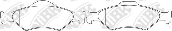 Комплект тормозных колодок, дисковый тормоз NiBK PN0140