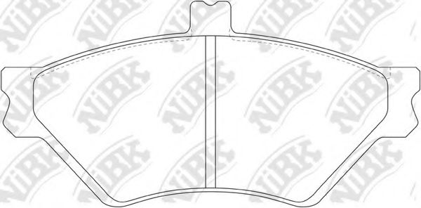 Комплект тормозных колодок, дисковый тормоз NiBK PN0306