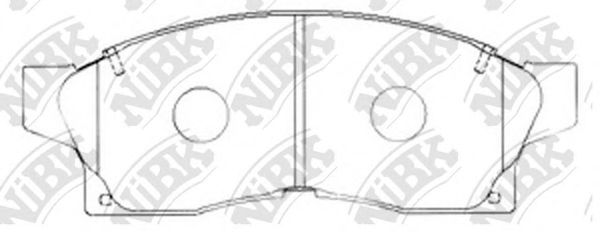 Комплект тормозных колодок, дисковый тормоз NiBK PN1275