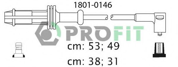 Комплект проводов зажигания PROFIT 1801-0146