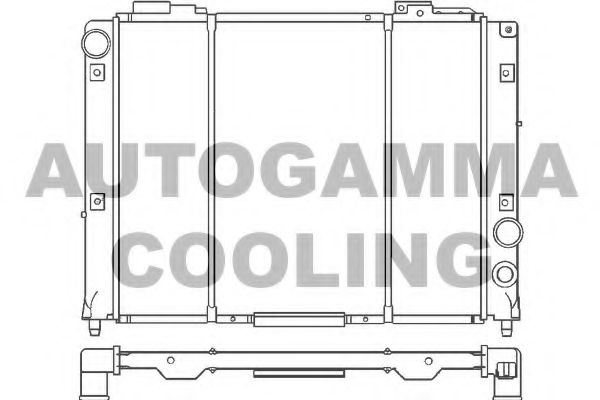 Радиатор, охлаждение двигателя NRF 58911