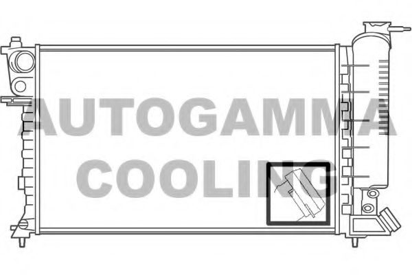 Радиатор, охлаждение двигателя AUTOGAMMA 100224