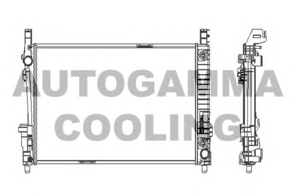 Радиатор, охлаждение двигателя AUTOGAMMA 103994