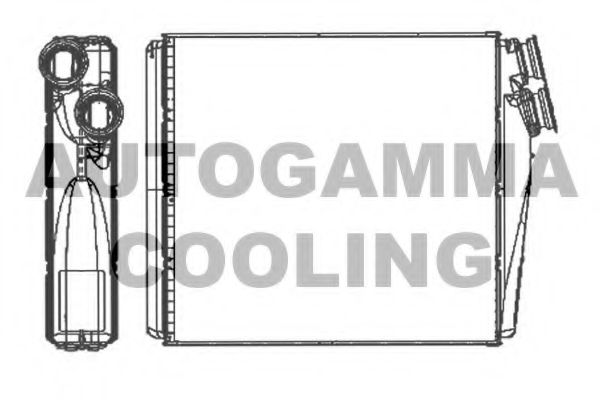 Теплообменник, отопление салона AUTOGAMMA 107277
