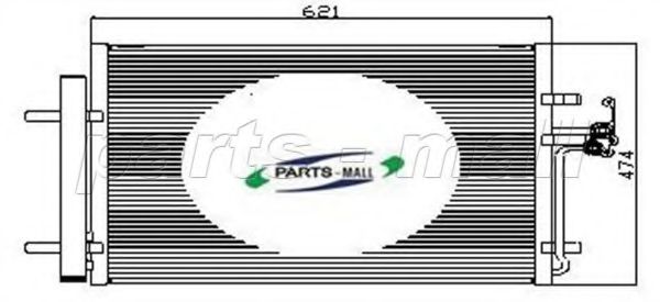 Конденсатор, кондиционер PARTS-MALL PXNC2-007