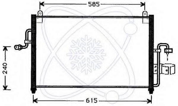 Конденсатор, кондиционер ELECTRO AUTO 30D0020
