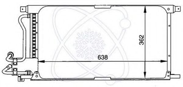 Конденсатор, кондиционер ELECTRO AUTO 30G0027