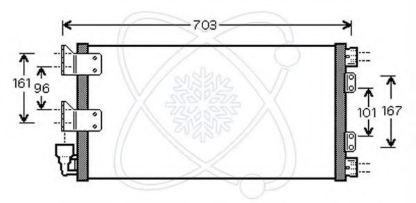 Конденсатор, кондиционер ELECTRO AUTO 30N0016