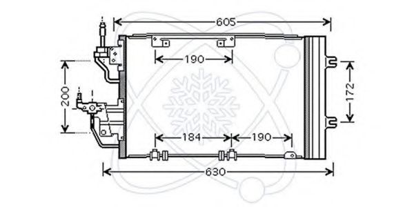 Конденсатор, кондиционер ELECTRO AUTO 30O0052