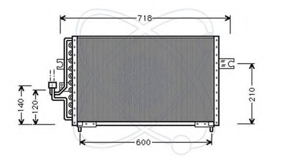 Конденсатор, кондиционер ELECTRO AUTO 30Y0003