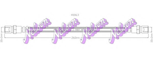 Тормозной шланг Brovex-Nelson H1063