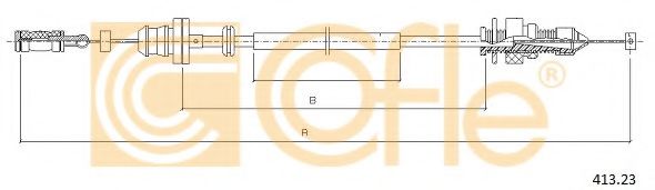 Тросик газа COFLE 413.23