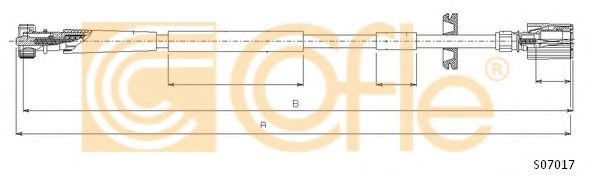 Тросик спидометра COFLE S07017