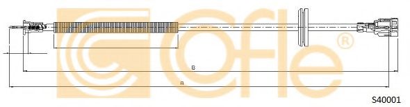 Тросик спидометра COFLE S40001