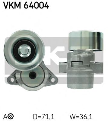 Натяжной ролик, поликлиновой  ремень SKF VKM 64004