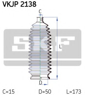 Комплект пылника, рулевое управление SKF VKJP 2138