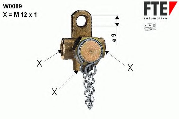 Испытательное подключение, соединительная трубка FTE W0089