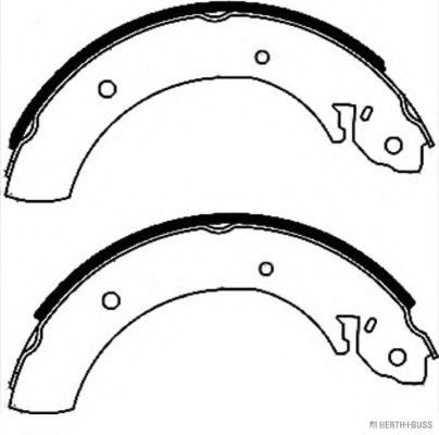 Комплект тормозных колодок HERTH+BUSS JAKOPARTS J3500502