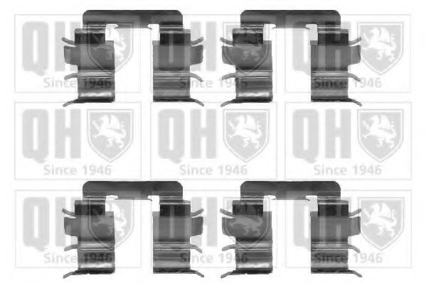 Комплектующие, колодки дискового тормоза QUINTON HAZELL BFK845