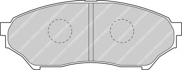 Комплект тормозных колодок, дисковый тормоз FERODO 23487
