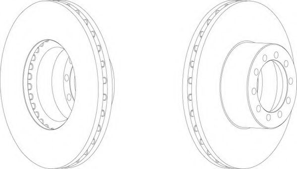 Тормозной диск FERODO FCR286A