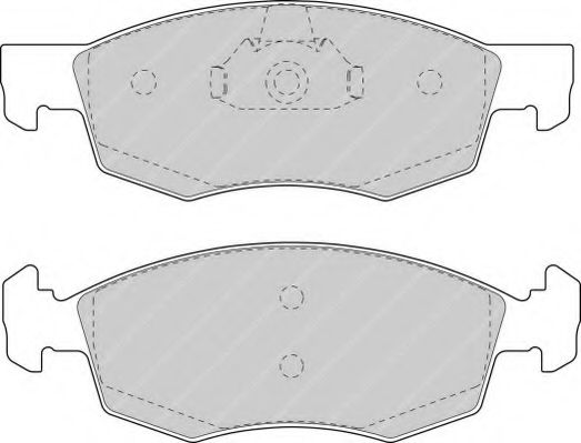 Комплект тормозных колодок, дисковый тормоз FERODO FSL1376