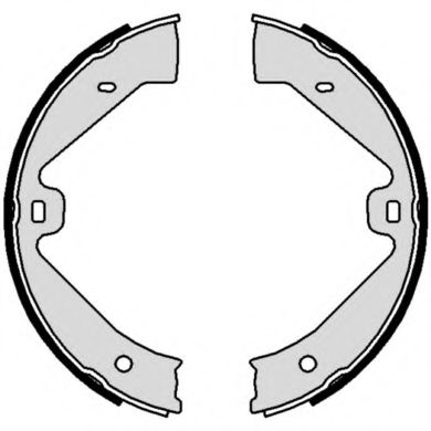 Комплект тормозных колодок, стояночная тормозная система BREMBO S 65 505