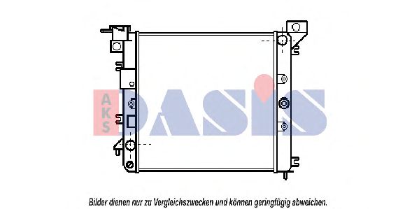 Радиатор, охлаждение двигателя AKS DASIS 070110N