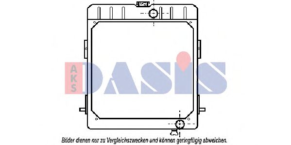 Радиатор, охлаждение двигателя AKS DASIS 133740T