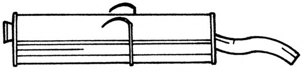 Глушитель выхлопных газов конечный AKS DASIS SG45634
