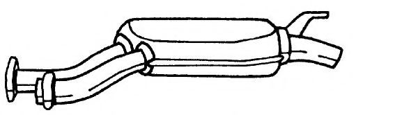 Средний глушитель выхлопных газов AKS DASIS SG35416