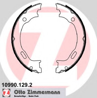 Комплект тормозных колодок, стояночная тормозная система ZIMMERMANN 10990.129.2