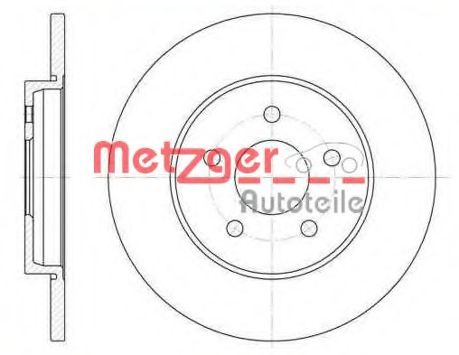 Тормозной диск METZGER 6661.00