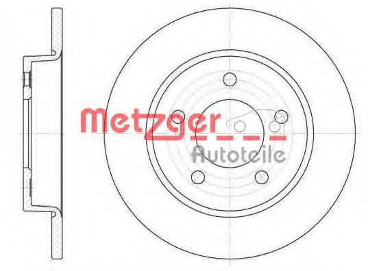 Тормозной диск METZGER 6906.00