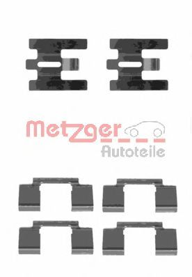 Комплектующие, колодки дискового тормоза METZGER 109-1160