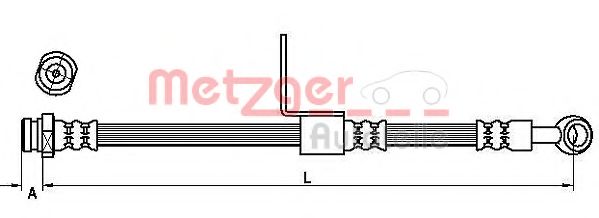 Тормозной шланг METZGER 4110661