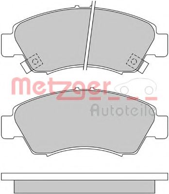 Комплект тормозных колодок, дисковый тормоз METZGER 1170230