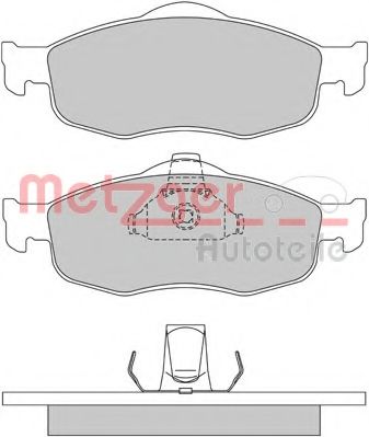 Комплект тормозных колодок, дисковый тормоз METZGER 1170273