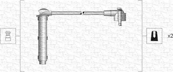 Комплект проводов зажигания MAGNETI MARELLI 941318111127