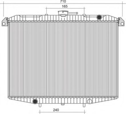 Радиатор, охлаждение двигателя MAGNETI MARELLI 350213956000