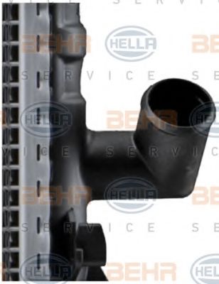 Радиатор, охлаждение двигателя BEHR HELLA SERVICE 8MK376712604