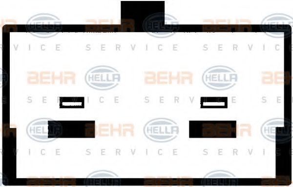 Вентилятор, охлаждение двигателя BEHR HELLA SERVICE 8EW009158241
