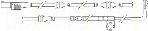 Сигнализатор, износ тормозных колодок TRISCAN 8115 17017
