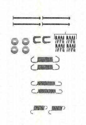 Комплектующие, тормозная колодка TRISCAN 8105 102606
