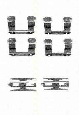 Комплектующие, колодки дискового тормоза TRISCAN 8105 431618