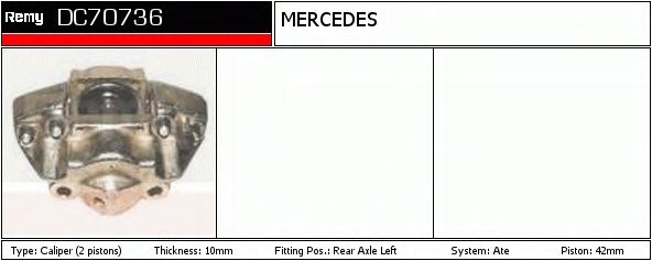 Тормозной суппорт DELCO REMY DC70736