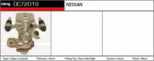 Тормозной суппорт DELCO REMY DC72019