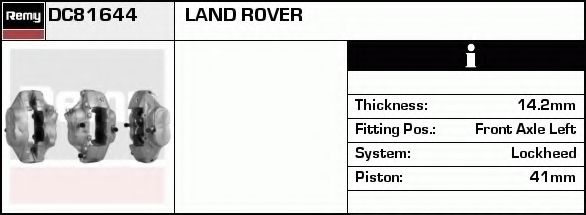 Тормозной суппорт DELCO REMY DC81644