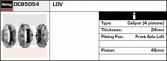 Тормозной суппорт DELCO REMY DC85054
